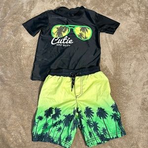 5T Swim Trunks and Swim Shirt